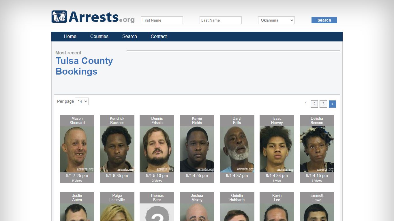 Tulsa County Arrests and Inmate Search